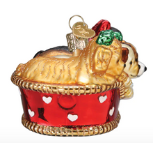 Load image into Gallery viewer, Puppies in a Basket Ornament - Old World Christmas
