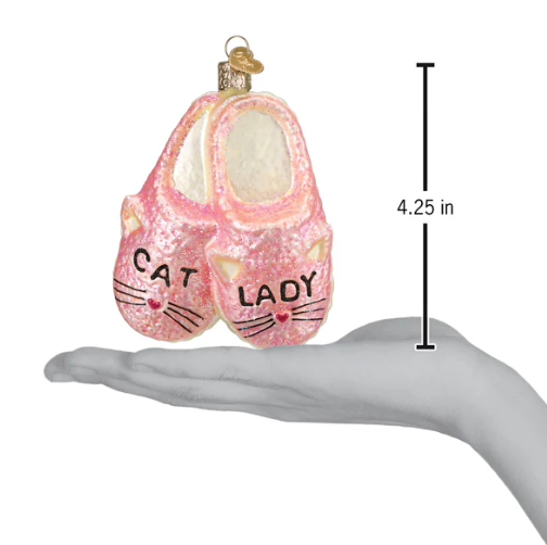 Cat Lady Slippers Ornament - Old World Christmas