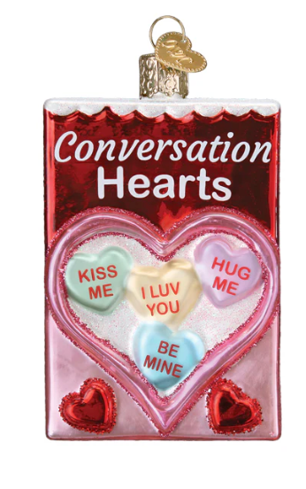 Conversation Hearts Ornament - Old World Christmas
