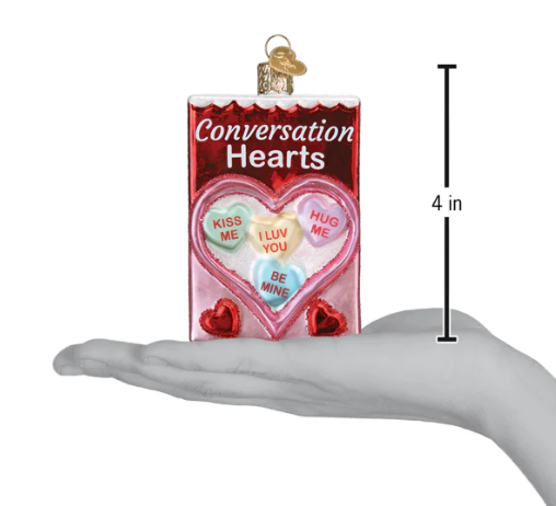 Conversation Hearts Ornament - Old World Christmas