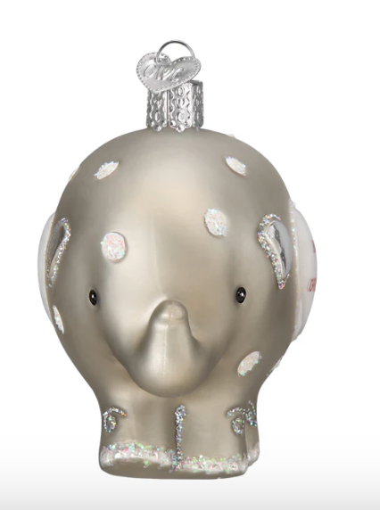 Baby's First Christmas Elephant Ornament - Old World Christmas