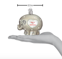Load image into Gallery viewer, Baby&#39;s First Christmas Elephant Ornament - Old World Christmas
