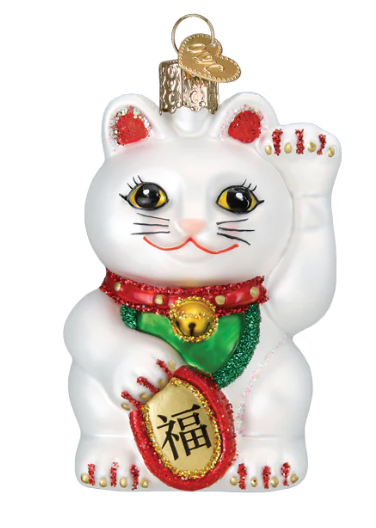 Lucky Cat Ornament - Old World Christmas