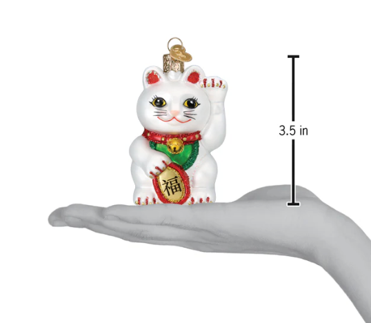 Lucky Cat Ornament - Old World Christmas