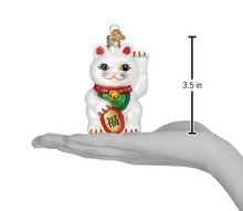 Load image into Gallery viewer, Lucky Cat Ornament - Old World Christmas
