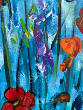 Load image into Gallery viewer, Poppies #9. Original Reclaimed Pallet Wood Painting
