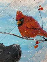 Load image into Gallery viewer, Winter Friends - Hand-painted Wooden Square Pallet Wood Wall Decor
