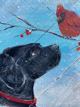Load image into Gallery viewer, Winter Friends - Hand-painted Wooden Square Pallet Wood Wall Decor
