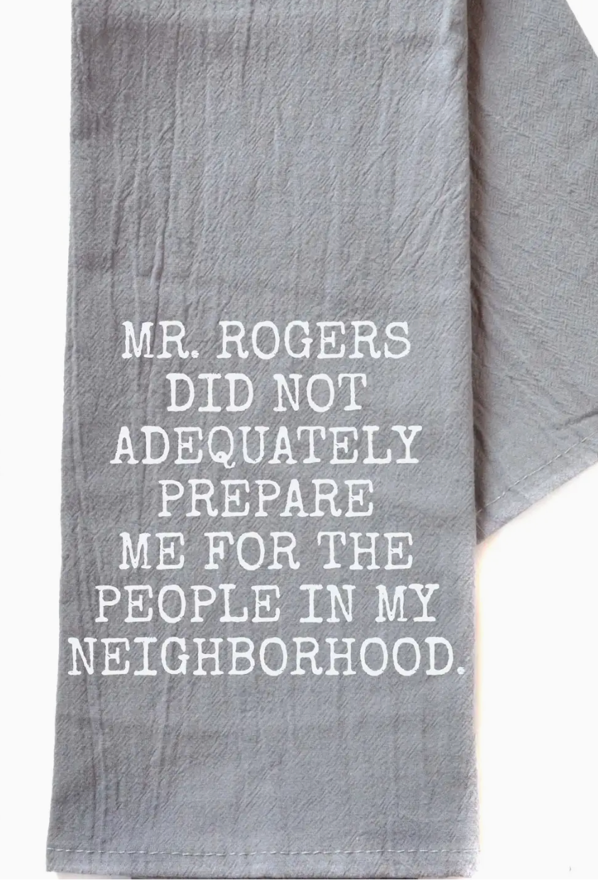 Tea Towel about Mr Rogers