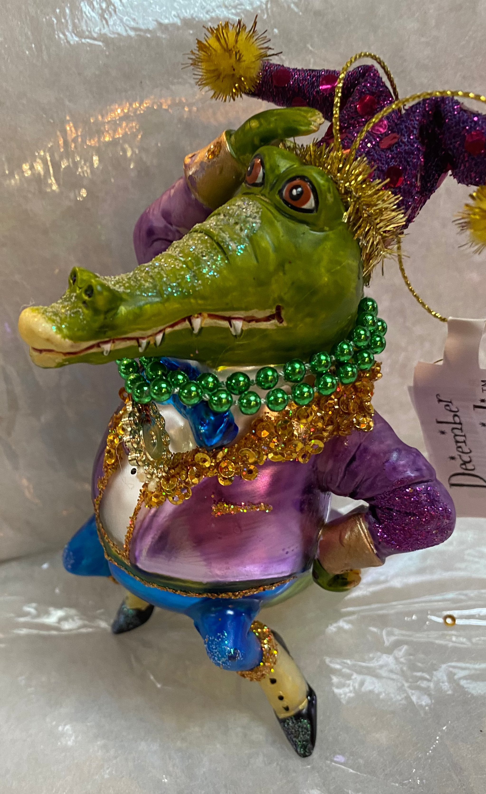 December Diamonds - Mr. Mardi Gras Crocodile