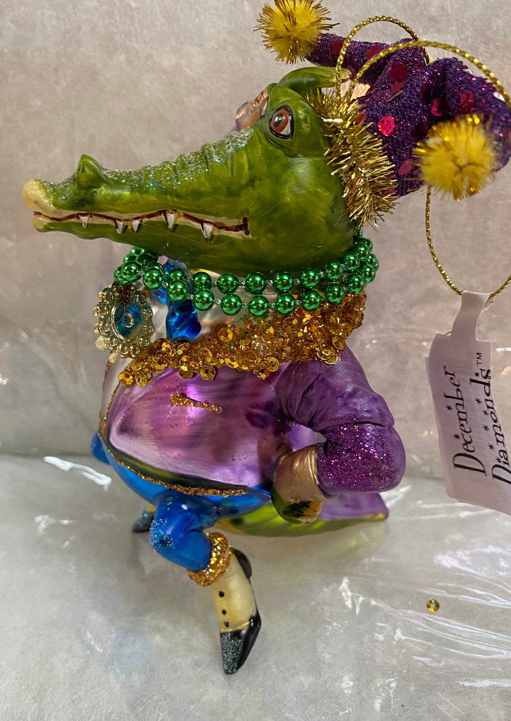 December Diamonds - Mr. Mardi Gras Crocodile