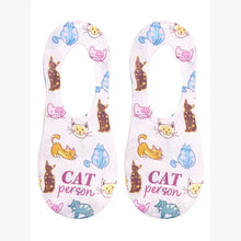 Load image into Gallery viewer, No-Show Liner Socks - "Cat Person" - Pink
