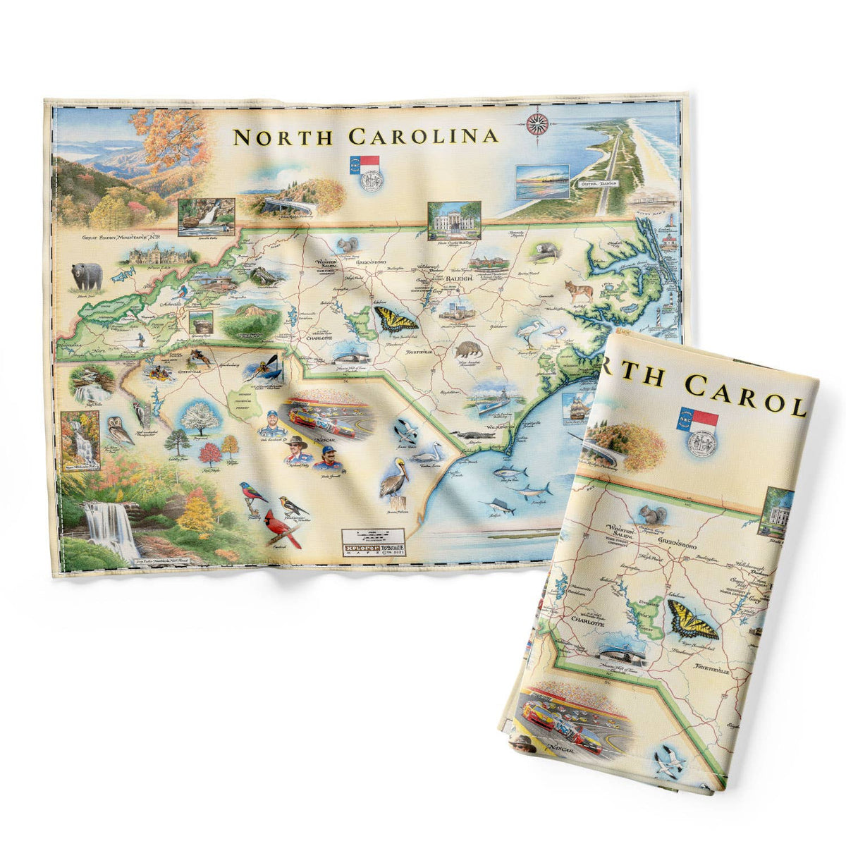 North Carolina Tea Towel
