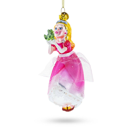 Princess kissing frog ornament