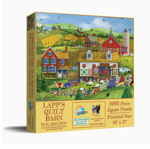 Puzzle box for 1000 piece quilting puzzle