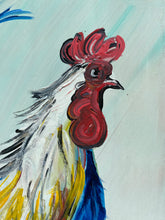 Load image into Gallery viewer, Rooster #22 Original Painting on Reclaimed Wood
