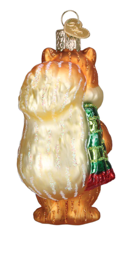 Silly Christmas Squirrel  Ornament - Old World Christmas