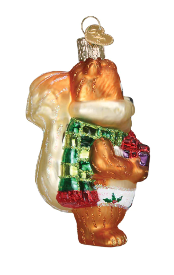 Silly Christmas Squirrel  Ornament - Old World Christmas