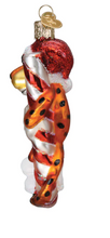 Load image into Gallery viewer, Chester the Cheeta on Candy Cane Ornament - Old World Christmas
