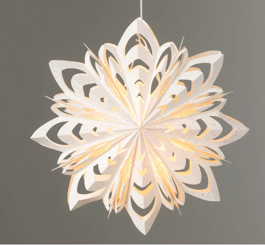 Sullivans Paper Snowflake - Illuminated