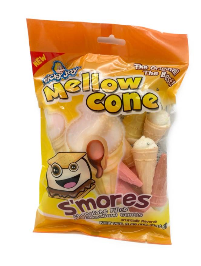 Mellow Cones S'mores Chocolate Filled Marshmallow Cones - 3.53oz