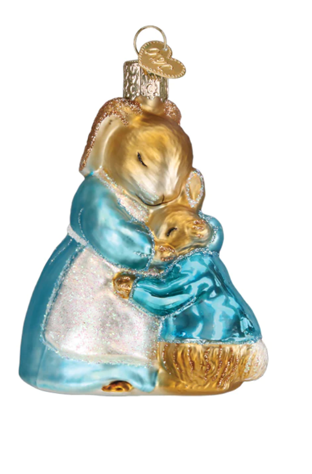 Mrs. Rabbit and Peter Rabbit Ornament  Ornament - Old World Christmas