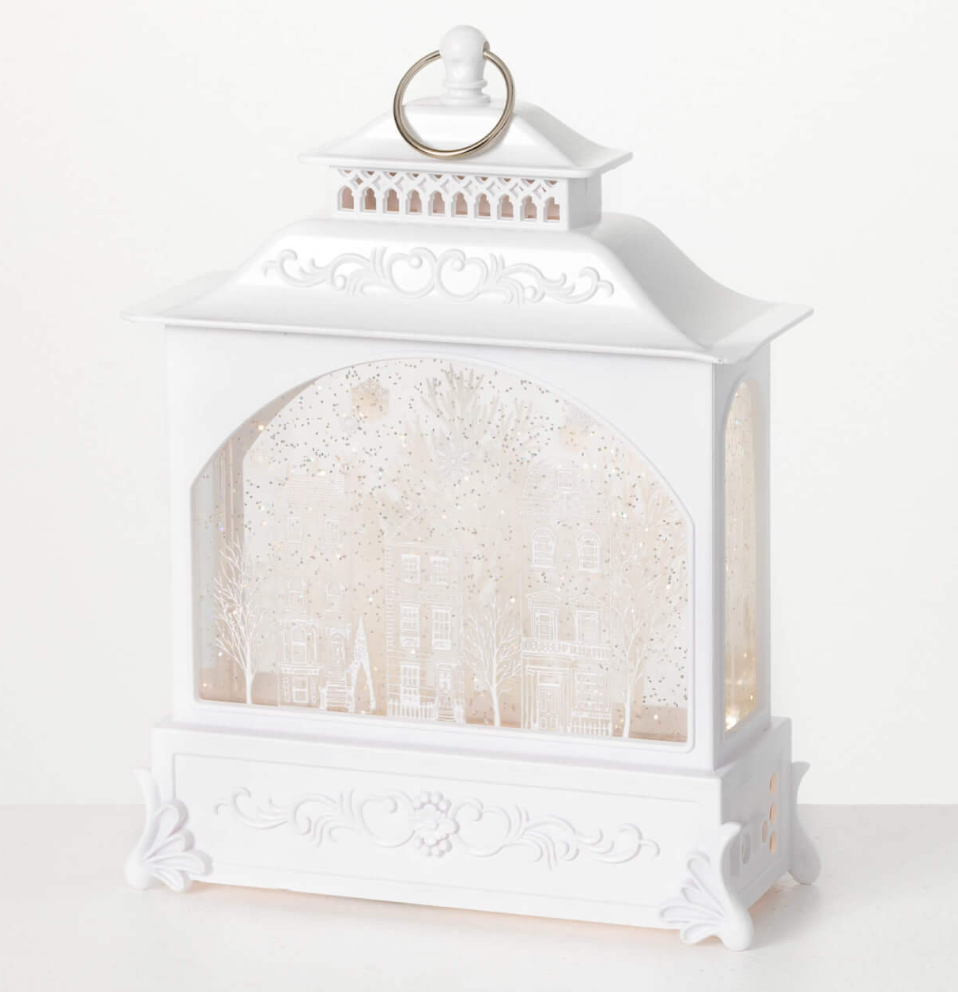 LED WINTER VILLAGE SHIMMER LANTERN - Sullivans