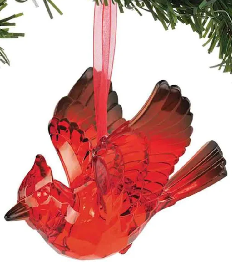 Cardinal Messenger Acrylic Ornament - Department 56®