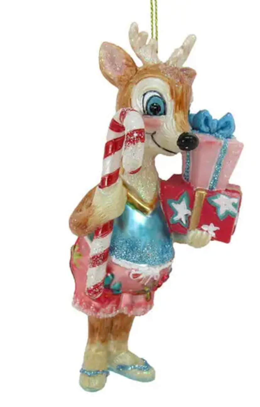 December Diamonds Beach Deer with gifts