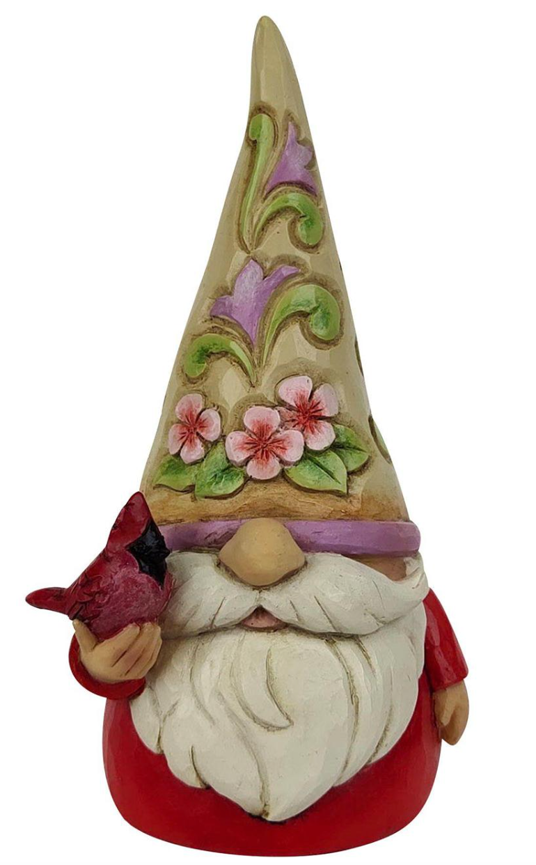 Jim Shore - Gnome with Cardinal "Redbird Beauty"