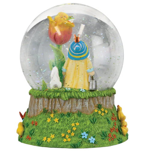 Spring Garden Gnome - Old World Christmas Snowglobe