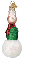 Load image into Gallery viewer, Piglet on Snowball Ornament - Old World Christmas
