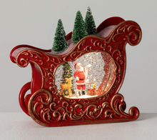 Load image into Gallery viewer, SHIMMER SANTA SLEIGH SCENE - Sullivans
