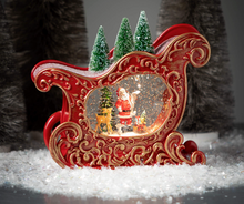 Load image into Gallery viewer, SHIMMER SANTA SLEIGH SCENE - Sullivans
