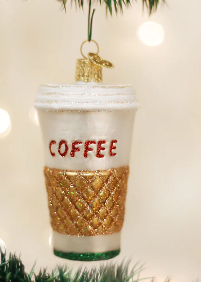 Coffee To Go  Ornament - Old World Christmas