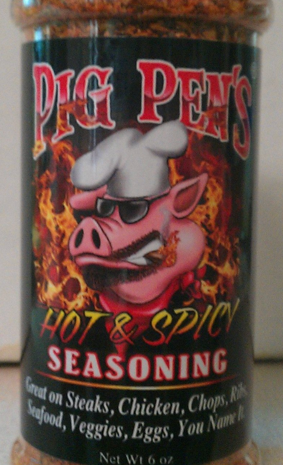 Pig Pen's Hot & Spicy Seasoning - 6 oz - Made in North Carolina