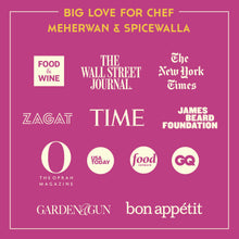 Load image into Gallery viewer, Promotional graphic with various media outlets' logos on a pink background

