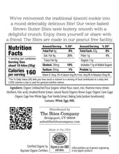 Load image into Gallery viewer, Nutrition label and product description for Brown Butter Bites on a white background
