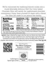 Load image into Gallery viewer, Nutrition label and product information for chocolate bites on a white background
