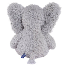 Load image into Gallery viewer, Gray plush toy with a blue tag on a white background
