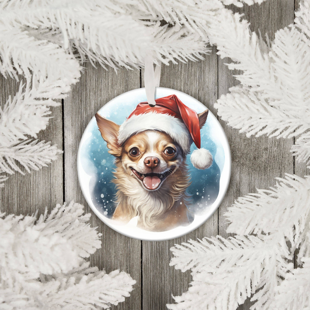 Watercolor Ornament - Chihuahua