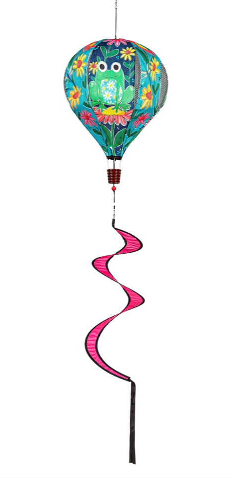 Welcome Friends Frog Balloon Spinner