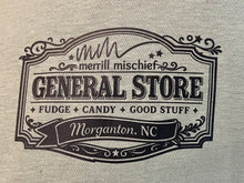 Load image into Gallery viewer, Morganton, NC Where the Adventure Begins – Adult Tee | Merrill Mischief EXCLUSIVE
