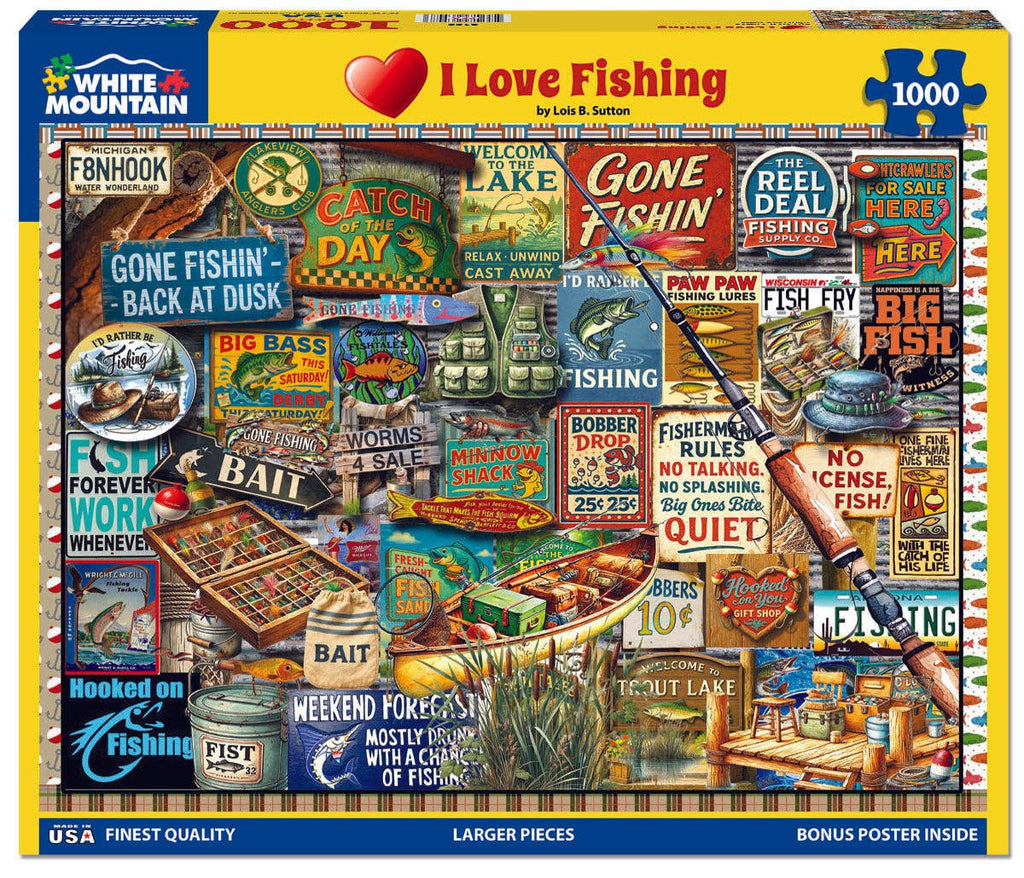 I Love Fishing- 1000 Piece Jigsaw Puzzle