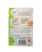 Load image into Gallery viewer, Back of a Molly's You! product packaging with text and nutrition facts.
