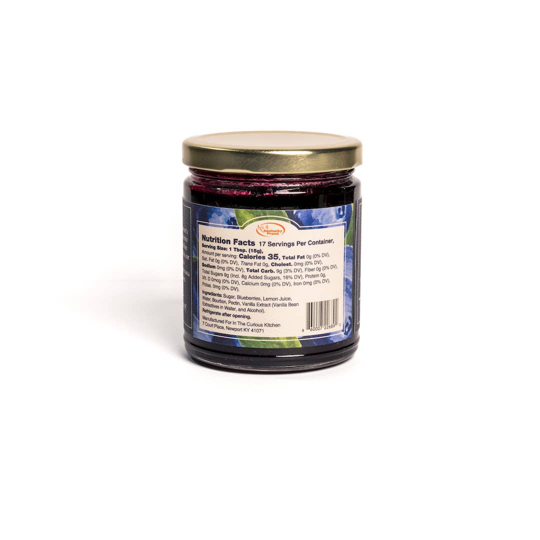 Blueberry Bourbon Jam - Small Batch Gourmet Fruit Spread