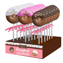 Load image into Gallery viewer, Dipped Confetti Doughnut Lollipops
