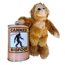 Load image into Gallery viewer, Canned Bigfoot | Stuffed Animal Plush | Funny Jokes Big Foot: Standard Lid
