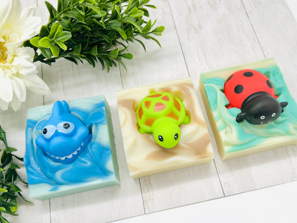 Ladybug Handmade Soap Bar for Kids VEGAN COLD PROCESS