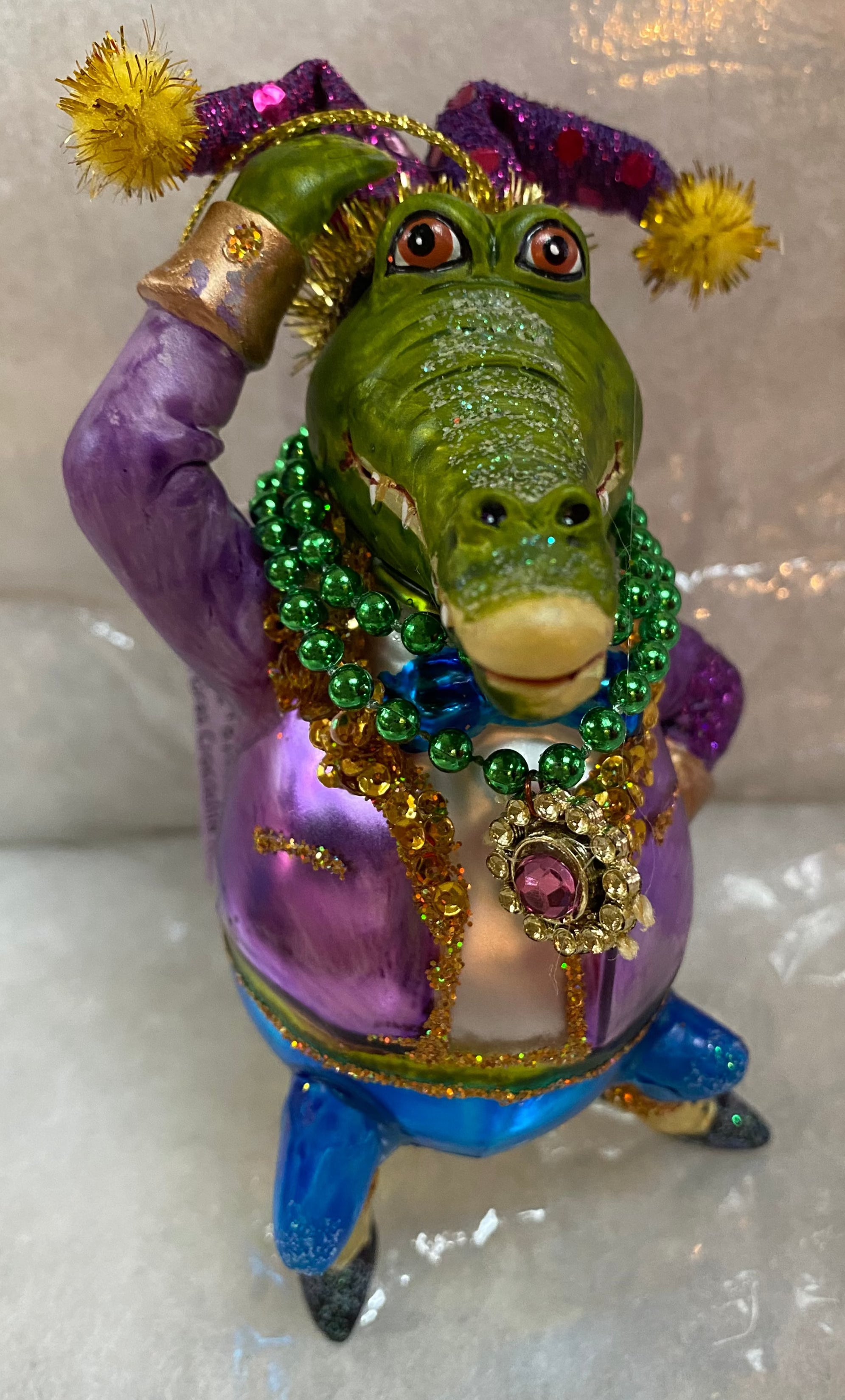 December Diamonds - Mr. Mardi Gras Crocodile